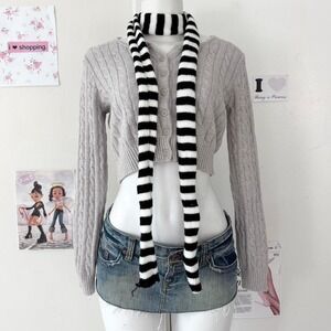 Rare Hollister Y2K Floral babydoll Tube Top White Pink Smocked Bust XS